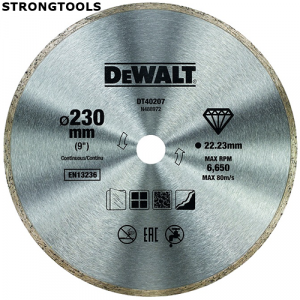 Disc diamantat pentru gresie si faianta 230mm Dewalt DT40207