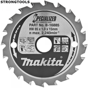 Disc pentru lemn SPECIALIZAT 85x15mm/20 Makita B-16885