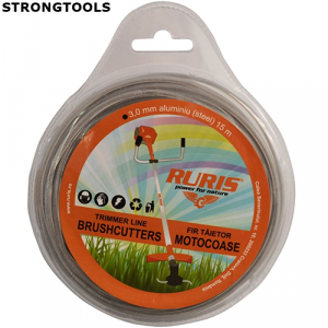 Fir trimmer 3mm (rotund-aluminiu) 15m Ruris 6-182